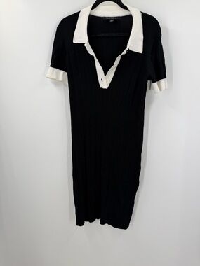 Julia Jordan Ribbed Polo Midi Dress Women’s Size M
